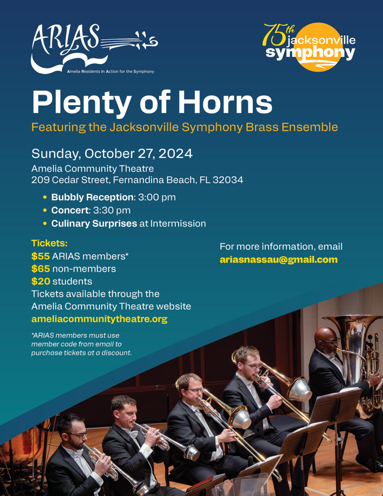 ARIAS Plenty of Horns event poster